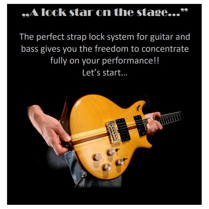 2pcs Loxx guitar strap lock fastener quick release button genuine