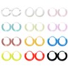 KASFREE 12 Pairs Plastic Hoop Earrings for Women Plastic Earrings