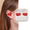 Heart Shaped Earbuds, Noise CancellingEarphones, HiFi Stereo, Long Battery Life,