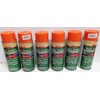 6 Cans Orange Spray Paint for Kubota Tractor Skid Steer