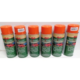 6 Cans Orange Spray Paint for Kubota Tractor Skid Steer Loader Lawn Mower