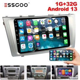 ESSGOO For Toyota Camry 2007-2011 Android 13 Bluetooth Car Stereo Radio GPS SAT NAV 32G