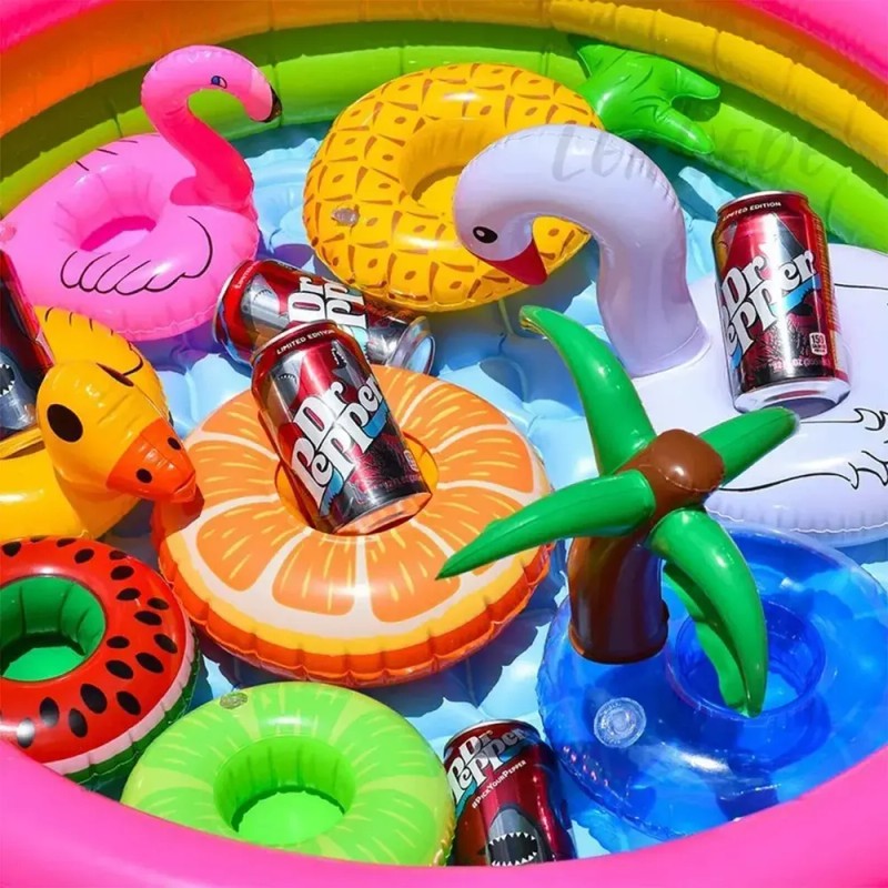 Leawede 15pzs Porta Vasos Inflables Surtidos Piscinas Con In