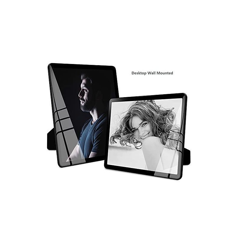 Bluesun 8x10 Picture Frame, Real Glass Frame, Black 8×10 picture