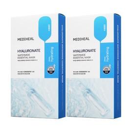 Mediheal Hyaluronic Acid Watermide Essential Mask Pack, 10-pack, 2 packs / 메디힐 히알루론산 워터마이드 에센셜 마스크팩, 10개입, 2개
