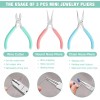 WORKPRO 3 Pack Jewelry Plier Set Needle Nose/Chain Nose Pliers