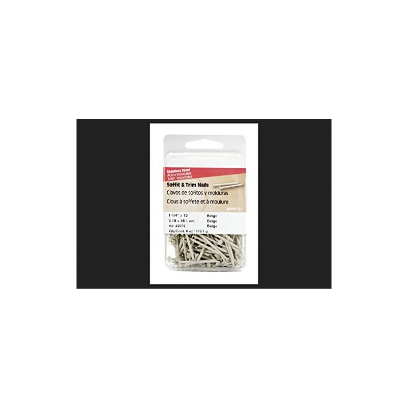 Hillman 1-1/4 in. L Soffit and Trim Stainless Steel Nail