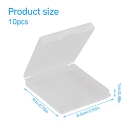 Anseom Cases for Gameboy, Pack of 10 Transparent Protective Cases, Protective Cases, Playing Card Case for Gameboy Colour, Gameboy Pocket, GB GBC GBP