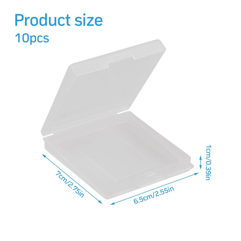Anseom Cases for Gameboy, Pack of 10 Transparent Protective Cases,