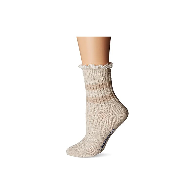 Birkenstock Fashion Slub Lace Sock - Women's Beige / Melange