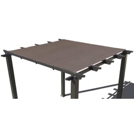 Heavy Duty Shade Sail - Straight Edge Sun Shade Cover - Shade Cloth for Patio, Pergola, Backyard, Awning (Brown, 12' x 16')