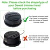 DWO1DT995 Replacement Trimmer Head Cap Spring and Base Compatible with