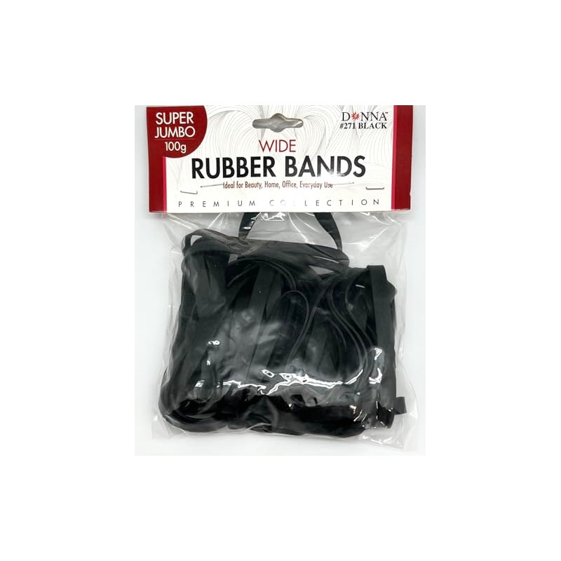 Donna Wide Rubber Bands – 100g Super Jumbo Pack for
