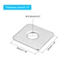 sourcing map Square Washer, 20Pcs M10x30x30x3mm 304 Stainless Steel Square