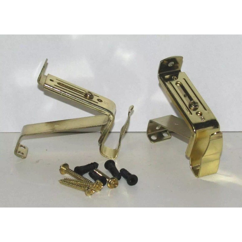 Graber Decorative Traverse Rod Wall Mount BRACKETS for 1-1/2", finish