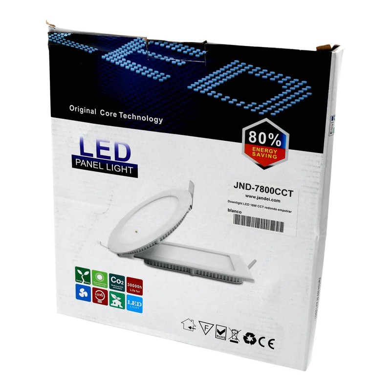 Jandei LED Downlight 18W CCT (3000K 4200K 6000K) Round White