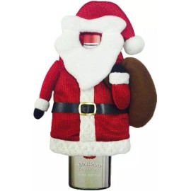 Kohl's Christmas Wine Bottle Cover Wrap Hugger Party Gift (Santa suit)