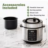 Simple Deluxe 14-in-1 Electric Pressure Cooker 6QT Stainless Steel Rice