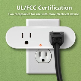 Thermostatically Controlled Outlet, Temperature Outlet Plug Auto Turn on Below 32 degrees FahrenheitTurn Off Above 50 degrees Fahrenheit, Cold Weather Thermostat Cube Freeze Control for Winter (1 Pcs)