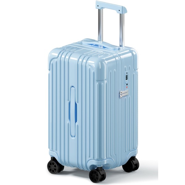 Krute Carry on Luggage PC+ABS Suitcases with Double Spinner Wheels