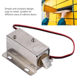 Electromagnetic Solenoid Lock, 6 X 4 X 3 Cm, Mini Waterproof Design Assembly Magnetic Lock for Cabinet Door Drawer, Rugged Construction Cabinet Locks for Home and Outdoor (12V)