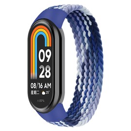 LEIXIUER Braided Solo Loop Band for Xiaomi Smart Band 10 9 8 Strap Women Men,Soft Elastic Nylon Replacement Wristband for Xiaomi Mi Strap 10/9/8