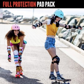 Triple Eight Saver Series Juego de Almohadillas para Orejas con Protectores de Rodillas, Coderas y muñequeras, Grande, Hielo Afeitado