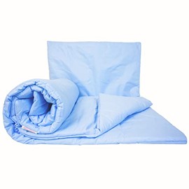 2 Piece Baby Children Quilt Duvet & Pillow Set 80x70 cm to fit Crib or Pram (Ladders Yellow)