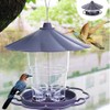 Hanging Bird Feeder with Stand, Weatherproof, Hanging Bird Feeder, High