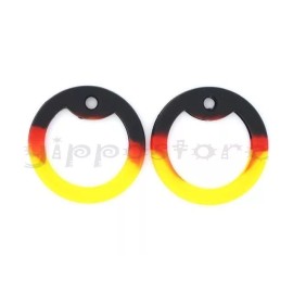 4 German Flag Color Silicone Military Army Dog Tag Silencers Rubber Silencer