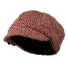 Muffy Patterned Newsboy Cap - Red 7-1-4