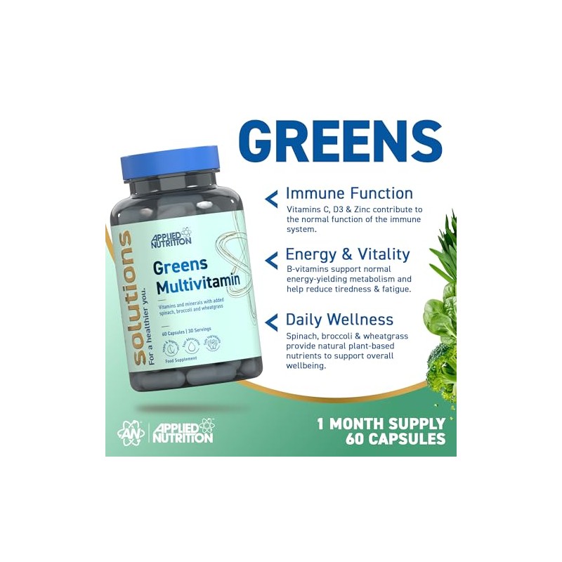 Applied Nutrition - Solutions - Greens Multivitamin - High Strength