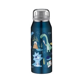 alfi IsoBottle Pirates Thermos Flask for Children, 350 ml, Stainless Steel Vacuum Flask, Leakproof, Water Bottle 5677.203.035, Children's Bottle 12 Hours Hot 24 Hours Cold, BPA-Free