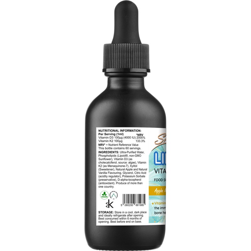 Specialist Supplements LIPOSOMAL Vitamins D3 + K2, 60ml Liquid Drops