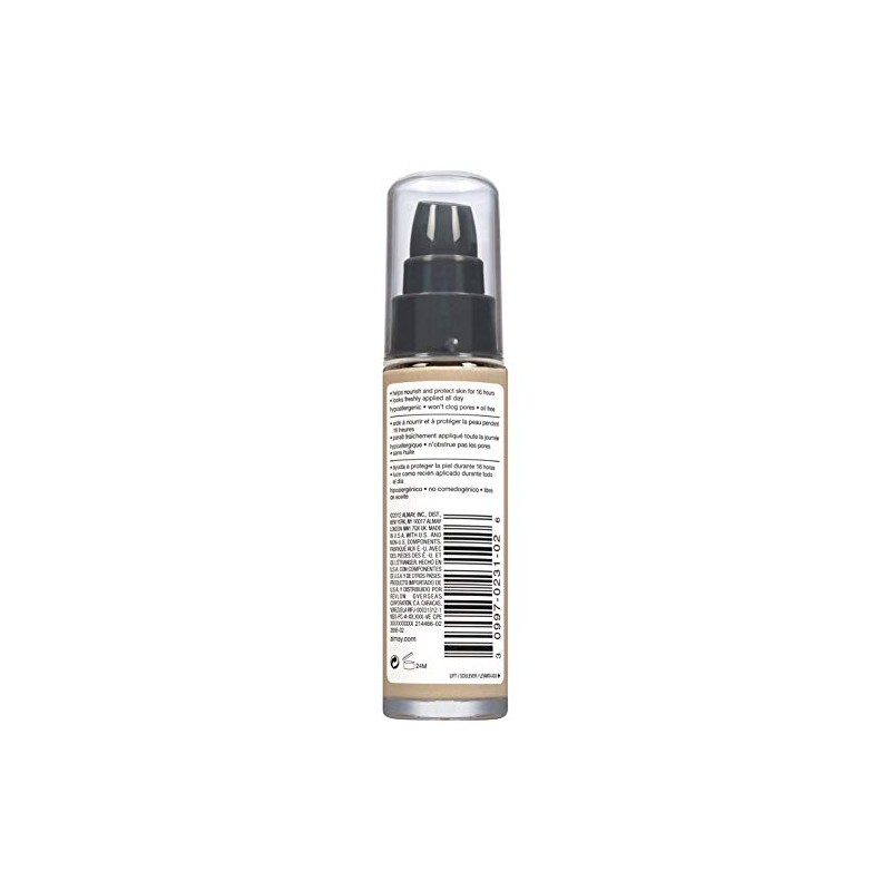 Almay Truly Lasting Color Foundation Makeup, Buff, 1 fl. oz.,