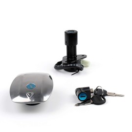 Topteng Motorcycle Ignition Switch Gas Petrol Cap Cover Lock Key Set for Suzuki GS125 4 wire 1982-2000