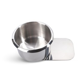 GSE Slide Under Stainless Steel Storage Drink Cup Holder, Poker Table Cup Holders for Casino Poker Table, Work Desk and Boats, RV Cars & Trucks (Small - 1 Pack)