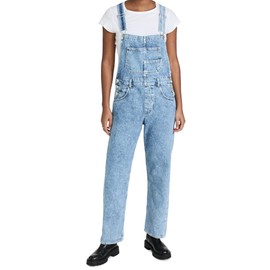 Free People Women's Ziggy Denim Overall, Powder Blue