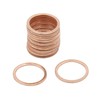 sourcing map Flat Washers Seal Copper Rings Sealing Rings Sealing