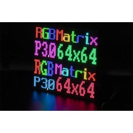 64x64 RGB LED Matrix Panel P3.0 – 3mm Pitch, 4096 LEDs, Full-Color HD Display for Raspberry Pi & Arduino | HUB75 Interface, DIY-Friendly, Adjustable Brightness, High Refresh Rate