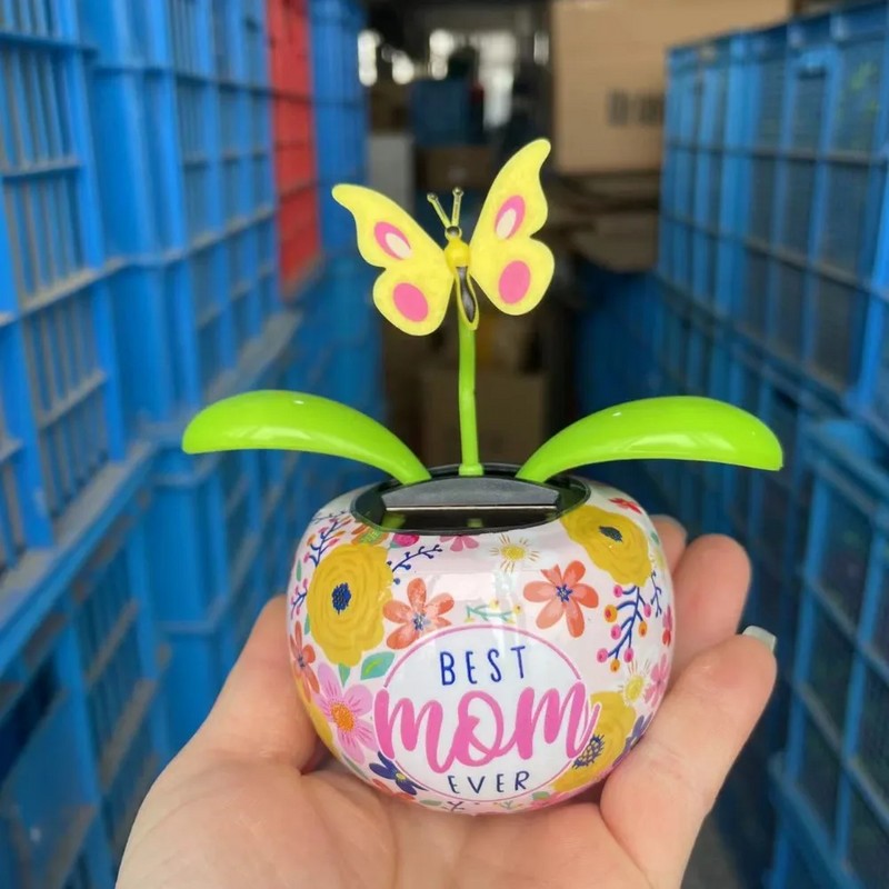 Solar Dancing Flower for Car & Desk Décor – Battery-Free