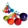 Farberware Kitchen Basics Measuring Cup & Spoon Set, 9-Piece Colorful