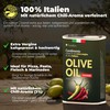 Foodico Olivenöl mit Chili – Extra Natives Olivenöl kaltgepresst, aromatisiert