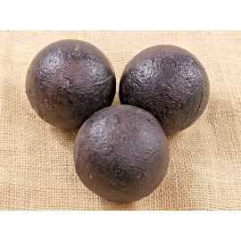 Midwest Craft House 3 Cast Iron Ball Cannon Ball Replicas Crafts 3" Fences Solid Civil War 3 1/2 Ilb