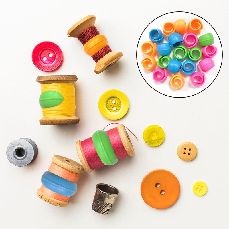 WELANE Spools Savers, 20PCS Sewing Machine Thread Spool Huggers for