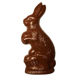 Cabrellon Polycarbonate Chocolate Mold: Rabbit Delivering Eggs. 2 Front + 2 Back Cavities; Each 130.8mm x 64.7mm