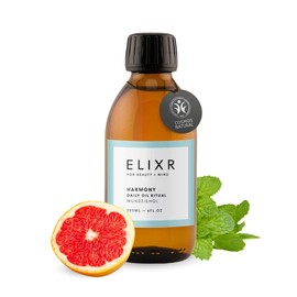 Elixr Harmony Mouth Oil Ritual, Spearmint & Grapefruit, Oil Pulling Treatment, Natural Tooth Oil for Pulling, Ayurvedic Mouth Rinse, Organic Mouth Oil, Natural Cosmetics from Germany, 200 ml