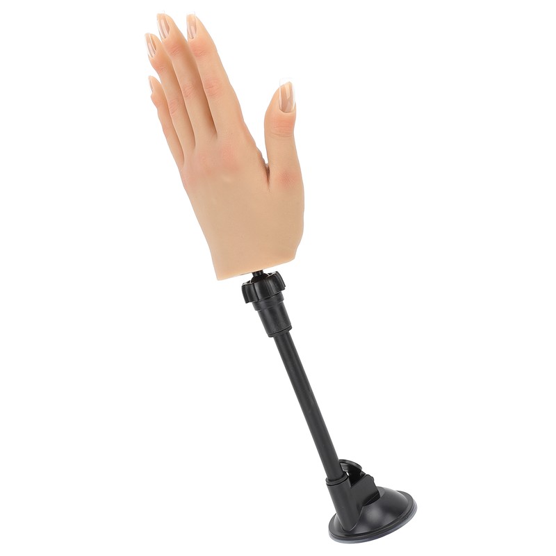 Nail Training Practice Hand Professional Bendable Silicone Female Mannequin Hand