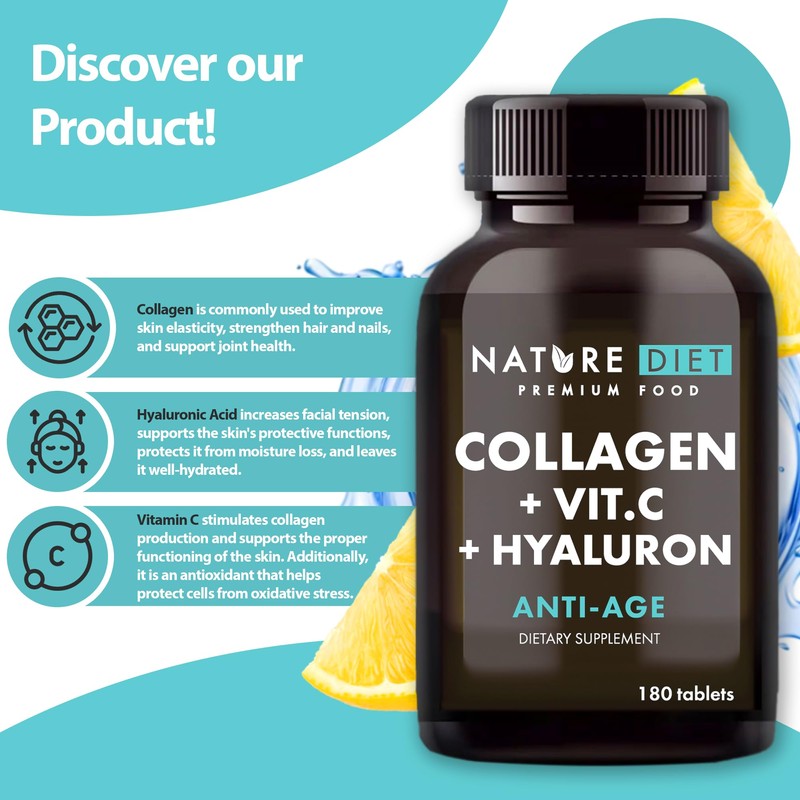 Nature Diet - Collagen with Hyaluronic Acid and Vitamin C,