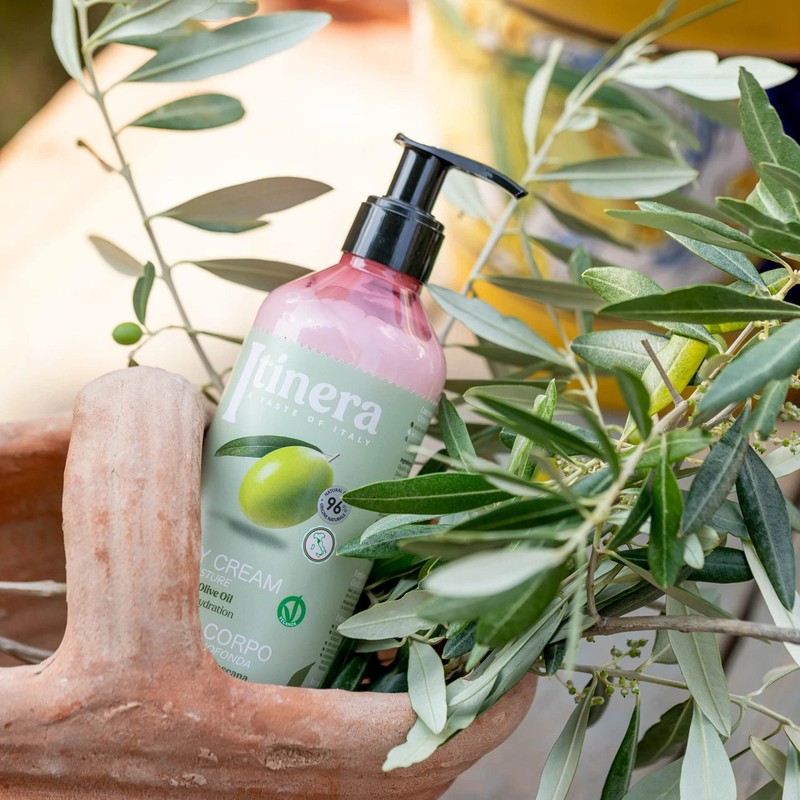 Itinera Moisturising Body Cream with Tuscan olive oil, 96% natural